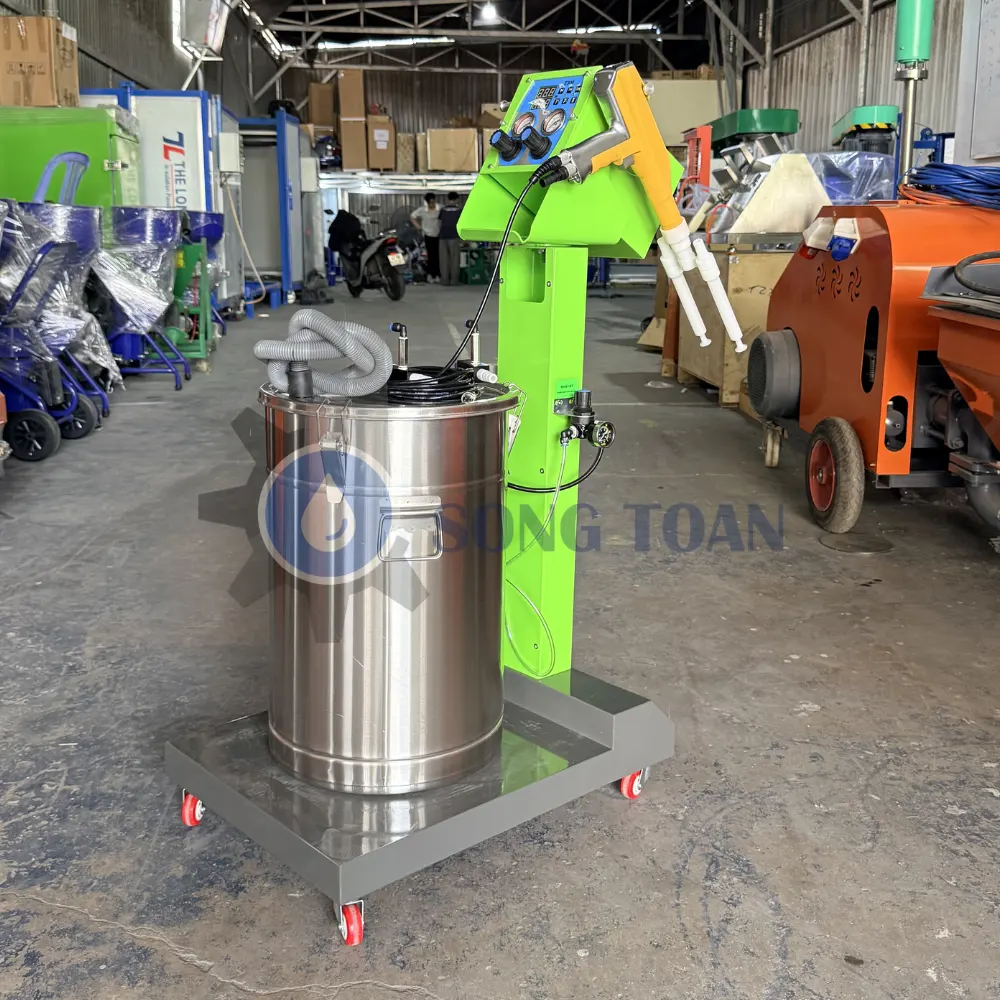 máy phun sơn tĩnh điện bột