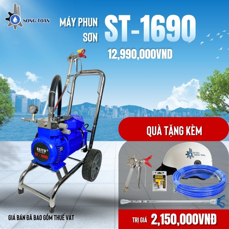 MÁY PHUN SƠN NƯỚC TƯỜNG NHÀ ST-1690