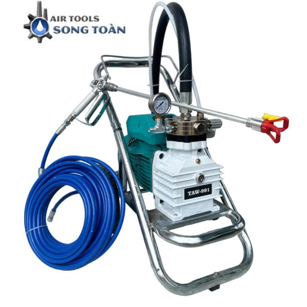 MÁY PHUN SƠN NƯỚC TƯỜNG NHÀ DÙNG ĐIỆN 220V TAW-991