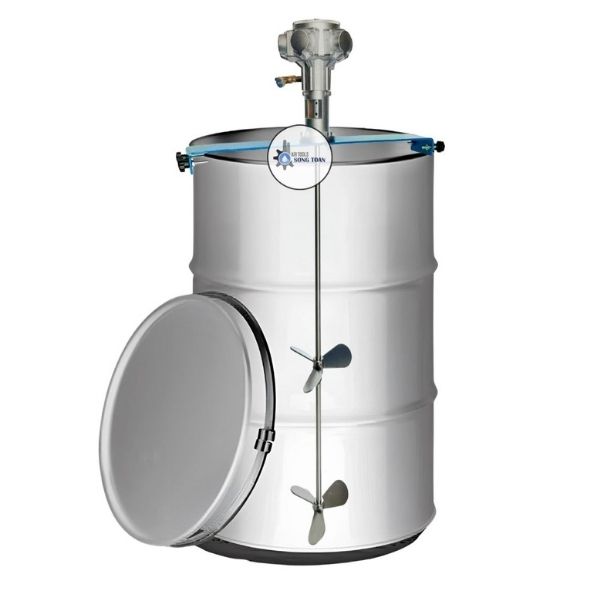 MÁY KHUẤY KHÍ NÉN 5 PISTON 0.75HP CHO THÙNG 200 LÍT