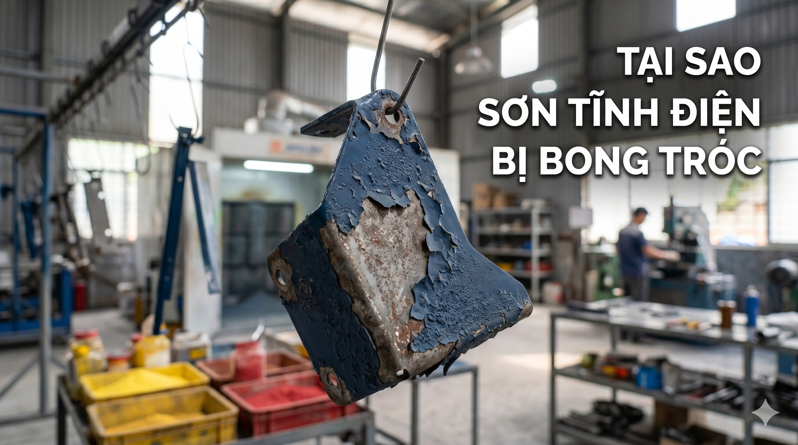 TẠI SAO SƠN TĨNH ĐIỆN BỊ BONG TRÓC?