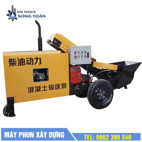 Máy phun bê tông mini công suất nhỏ