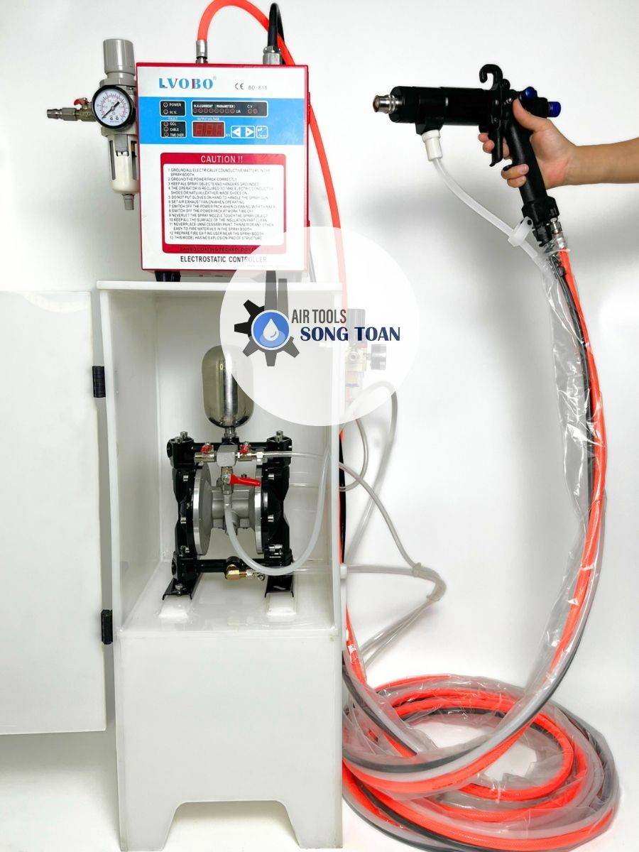 máy phun sơn tĩnh điện ướt LVOBO