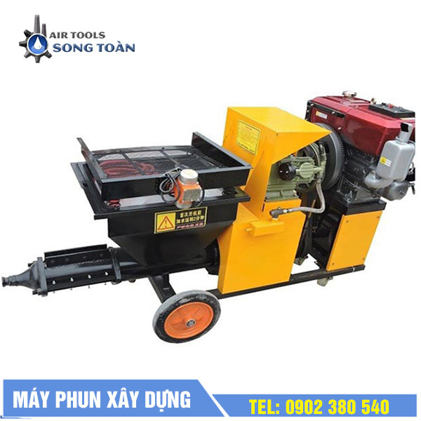 Máy phun vữa trát tường chạy dầu diesel ST-M6