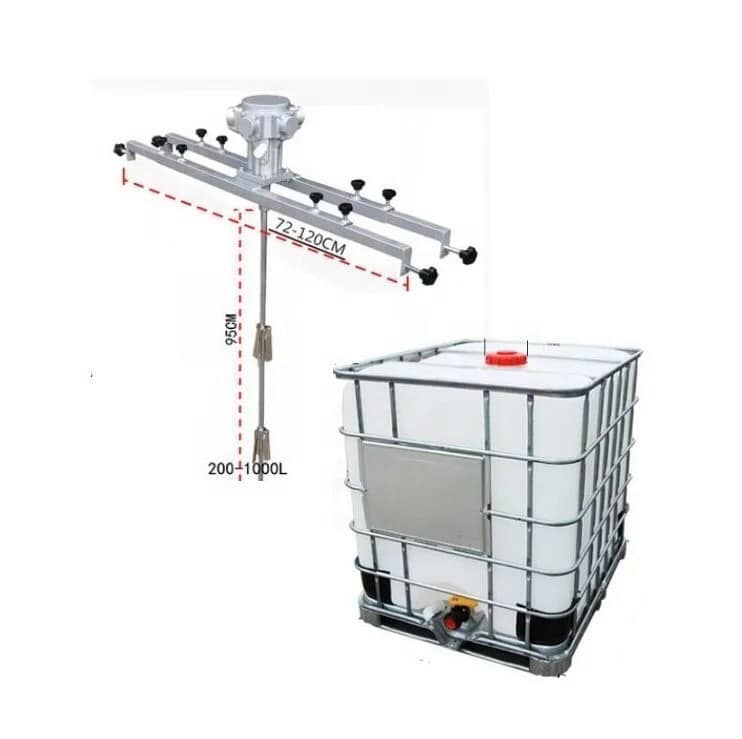 MÁY KHUẤY SƠN KHÍ NÉN CHO BỒN 1000L IBC 