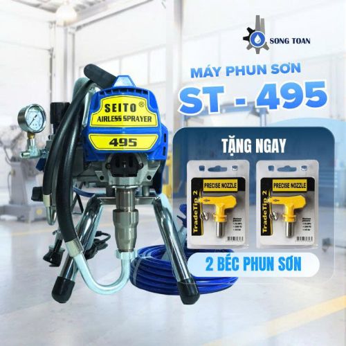 Máy phun sơn dầu, sơn epoxy loãng 495